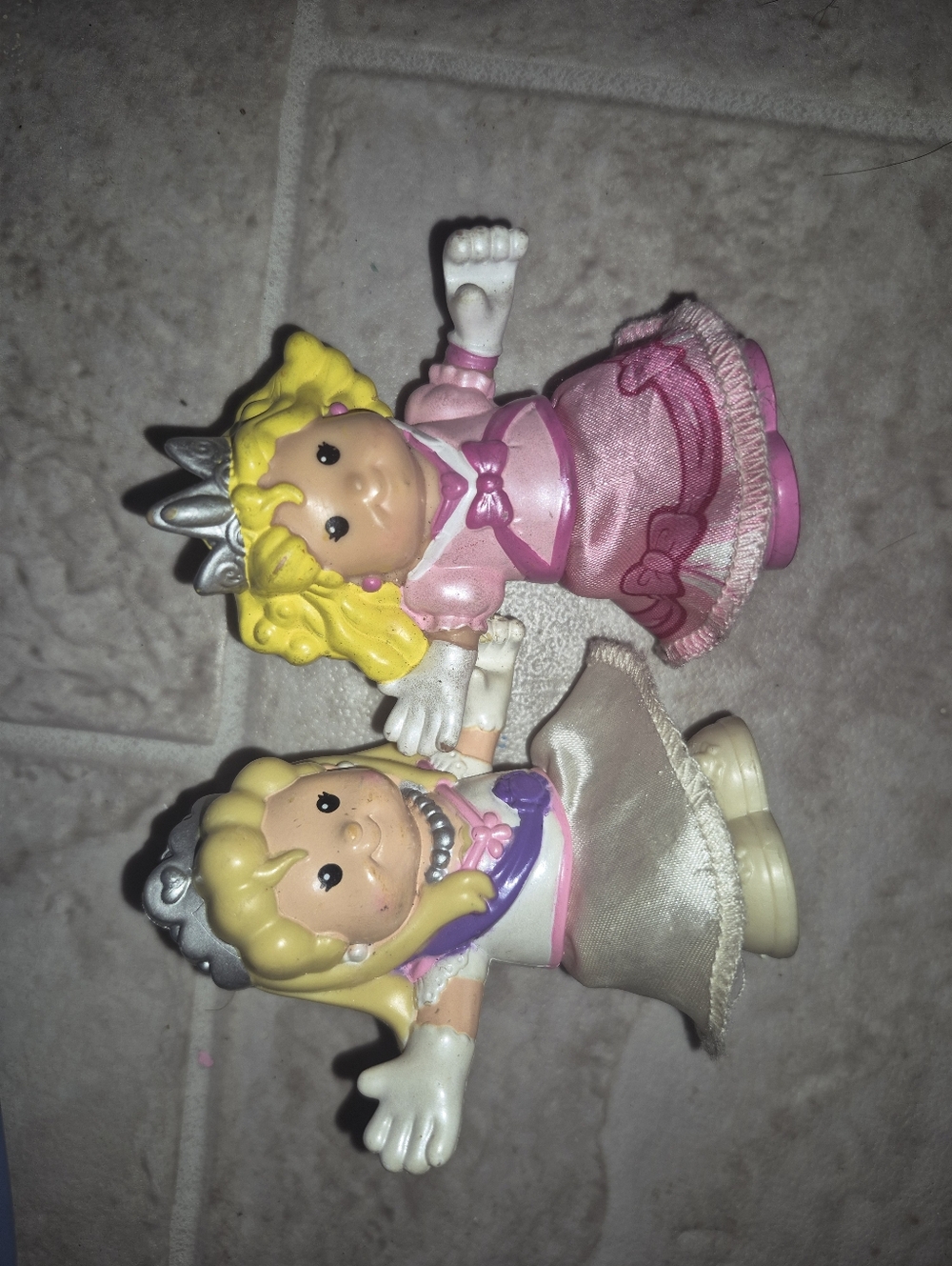 Pink Princess Doll Figures - Set of 2